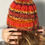 Thumbnail: hand knit beanie - striped