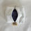 Thumbnail: handmade mini bag - white dot, navy satin interior