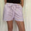 Thumbnail: purple gingham handmade drawstring shorts