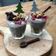 Kerst-toetje! Uiteraard ook zeer geschikt als feestelijk ontbijtje.. (glutenvrij/vegan)
