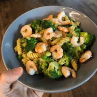 Simpele glutenvrije pasta met garnalen! (EXORFINE-VRIJ)
