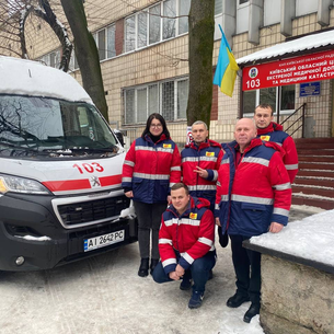 Обухівська станція екстреної медичної допомоги з новим реанімобілем