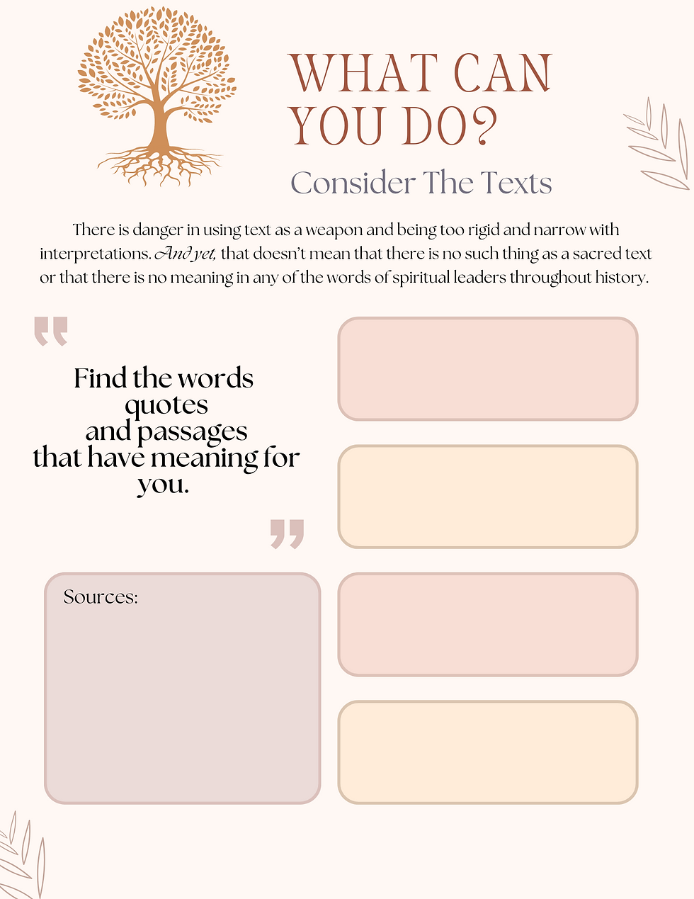 Thumbnail: Reimaging Religious Roots Workbook: Chapter 4