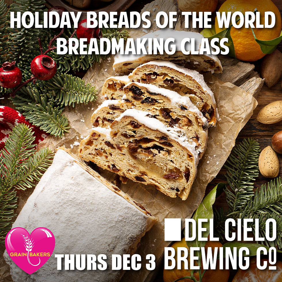 Holiday Breads of the World Workshop at Del Cielo Livermore