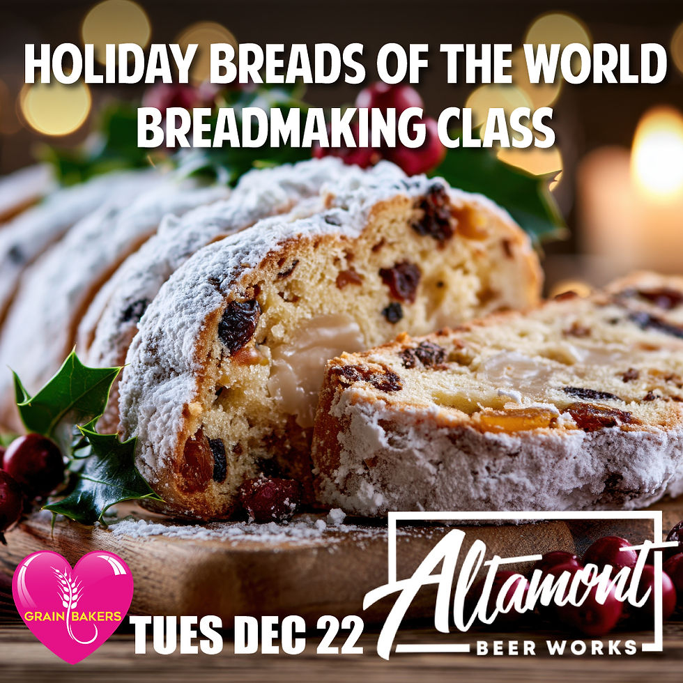 Holiday Breads of the World Workshop at Altamont Beer Works Livermore