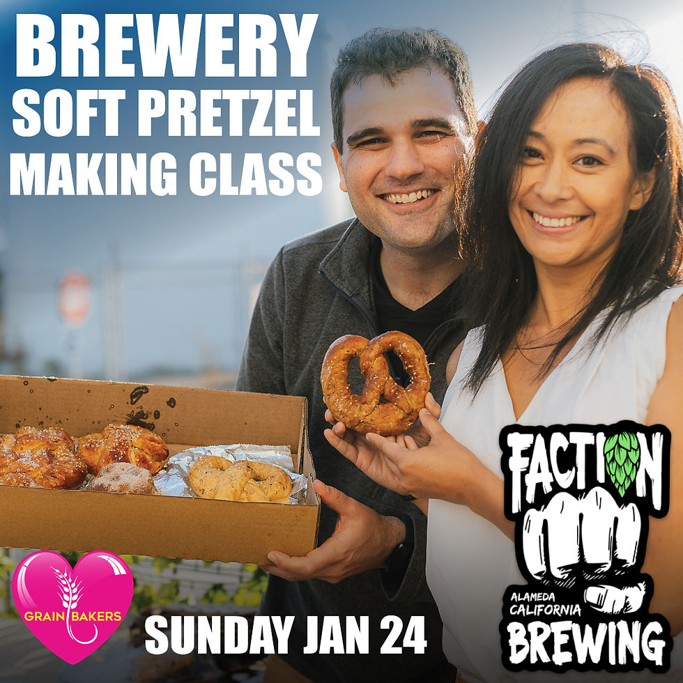Soft Pretzel Making Workshop at Faction Brewing Alameda