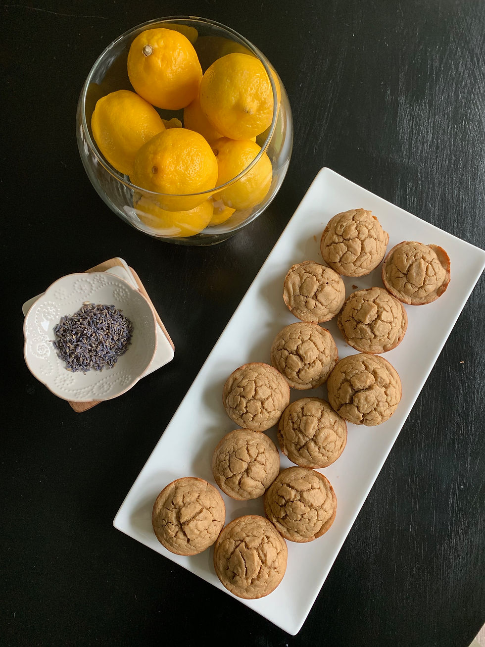 Lavender Lemon Breakfast Muffins