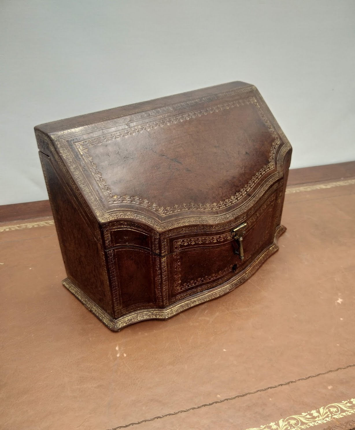 Coffret classeur en cuir