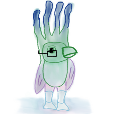 In making of: Seaweed-Head Bird