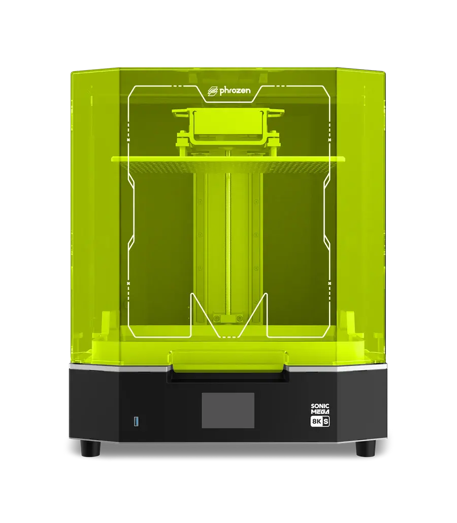 Miniatura: Área de impressão da Phrozen Mega 8K S 15" em destaque – Voxel Manufatura