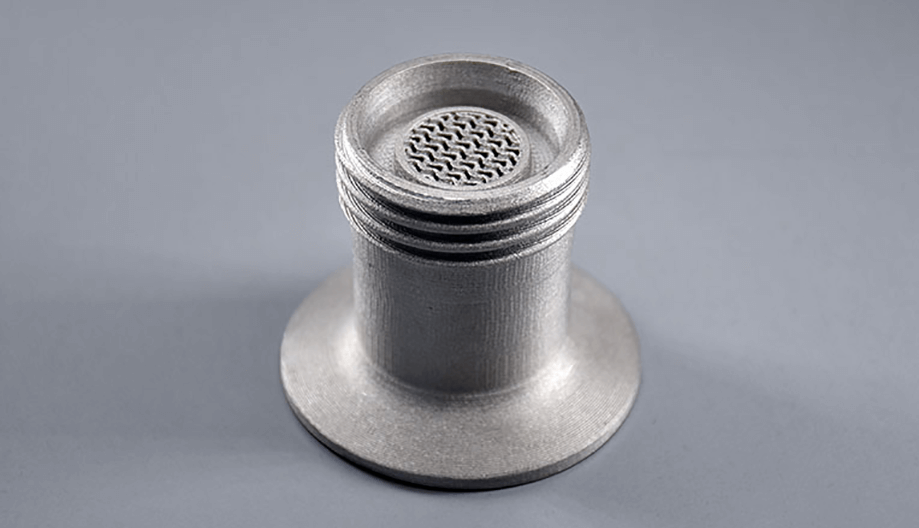 Miniatura: Filamento BASF Ultrafuse® 316L, apresentando detalhes de rosca e superfície texturizada no topo.