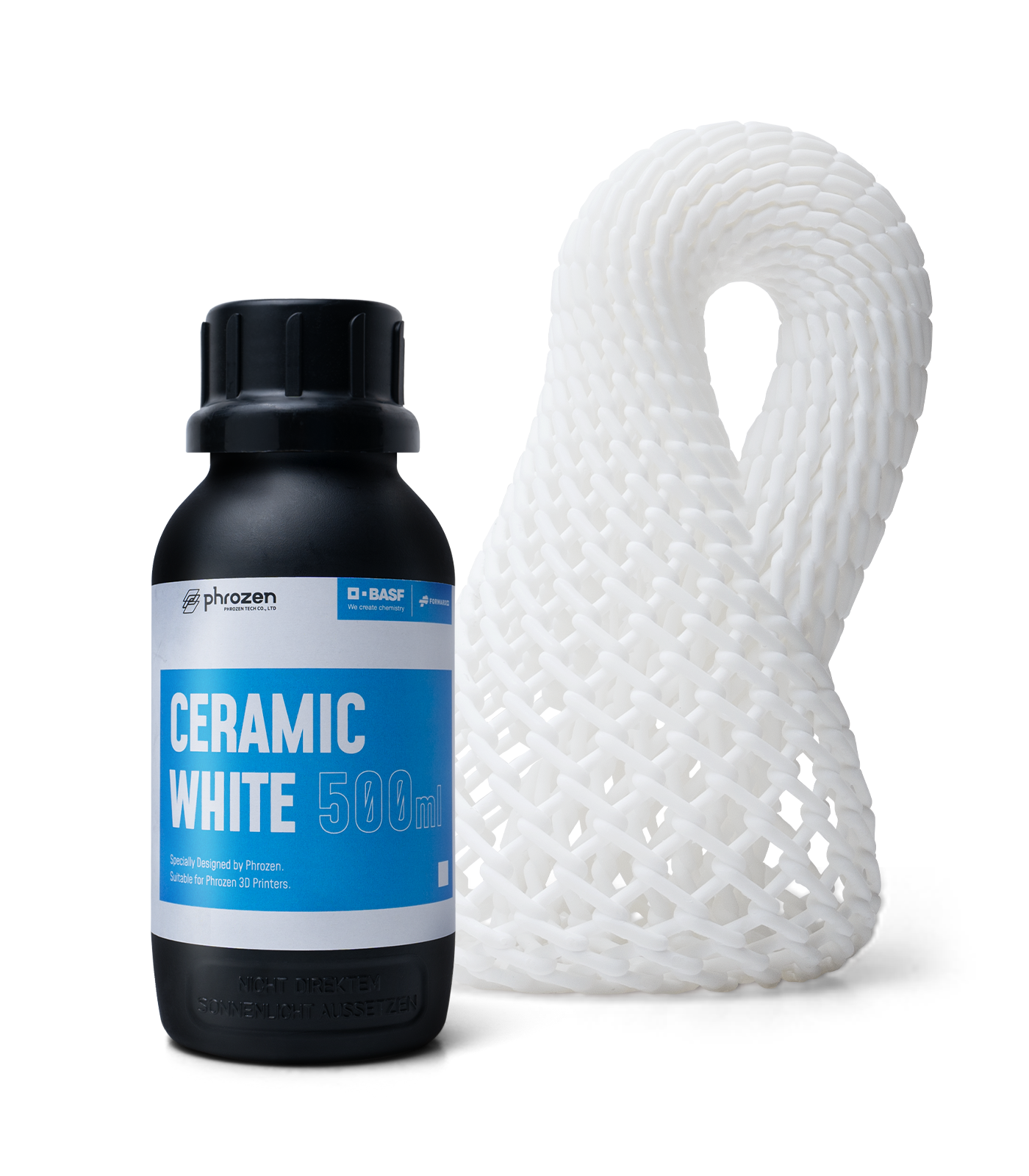 Resina 3D Cerâmica Branca Acabamento Premium