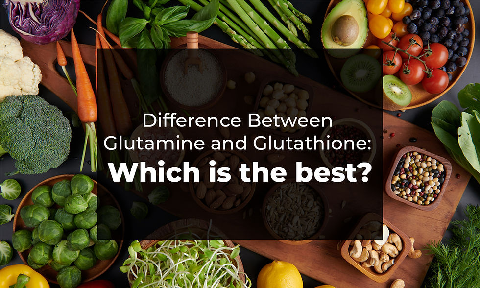 Difference between glutamine and glutathione which is the best
