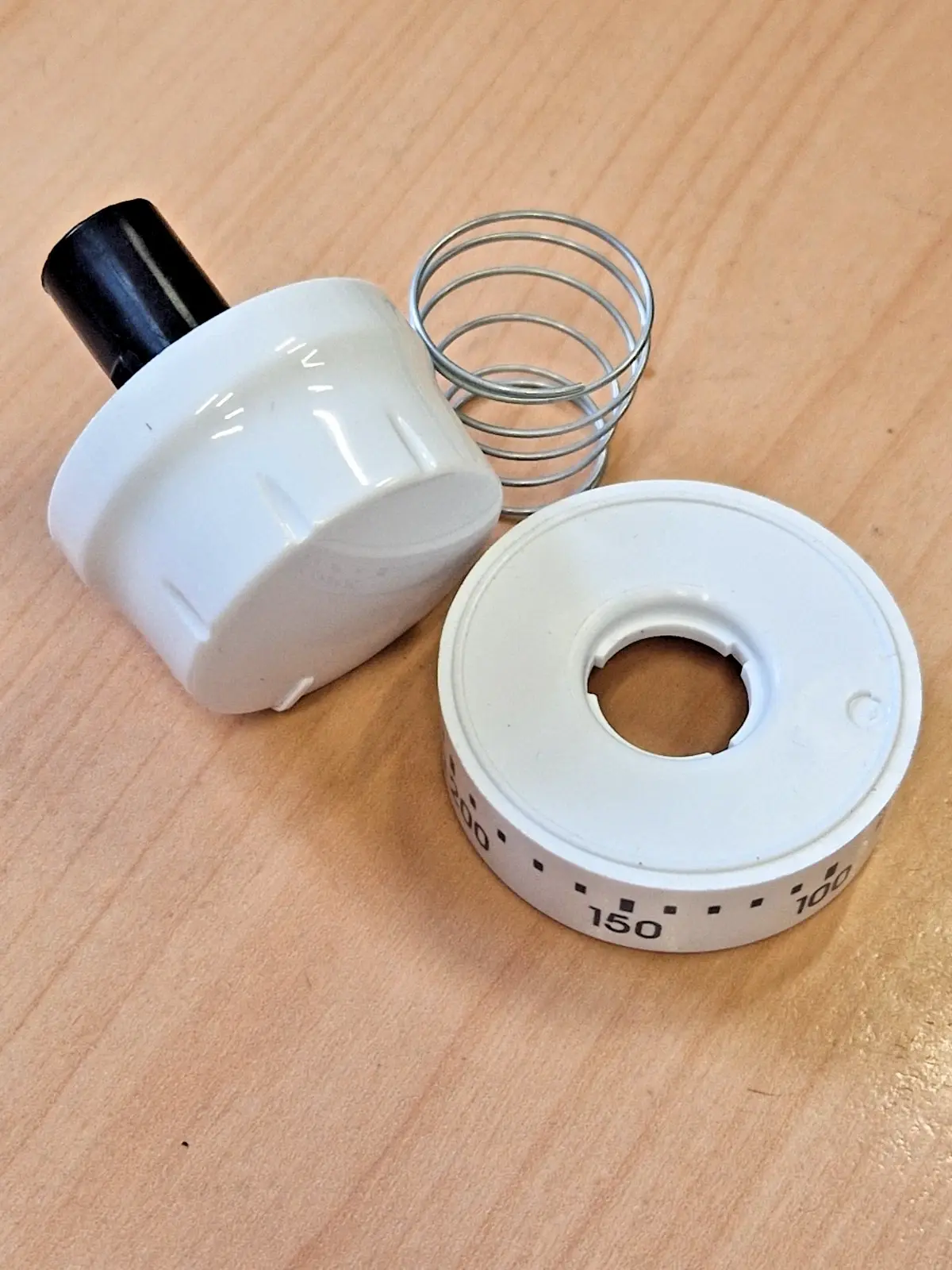 CURRYS CFTE60W22 COOKER OVEN CONTROL KNOB white 3 parts (CFT22.02)