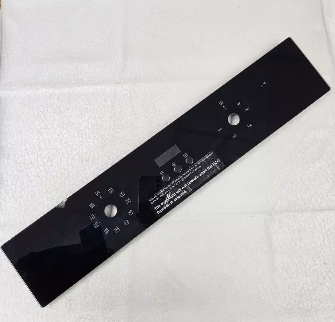 RUSSELL HOBBS RHEO7005B OVEN CONTROL PANEL FASCIA BLACK GLASS GENUINE (RHO7.18)