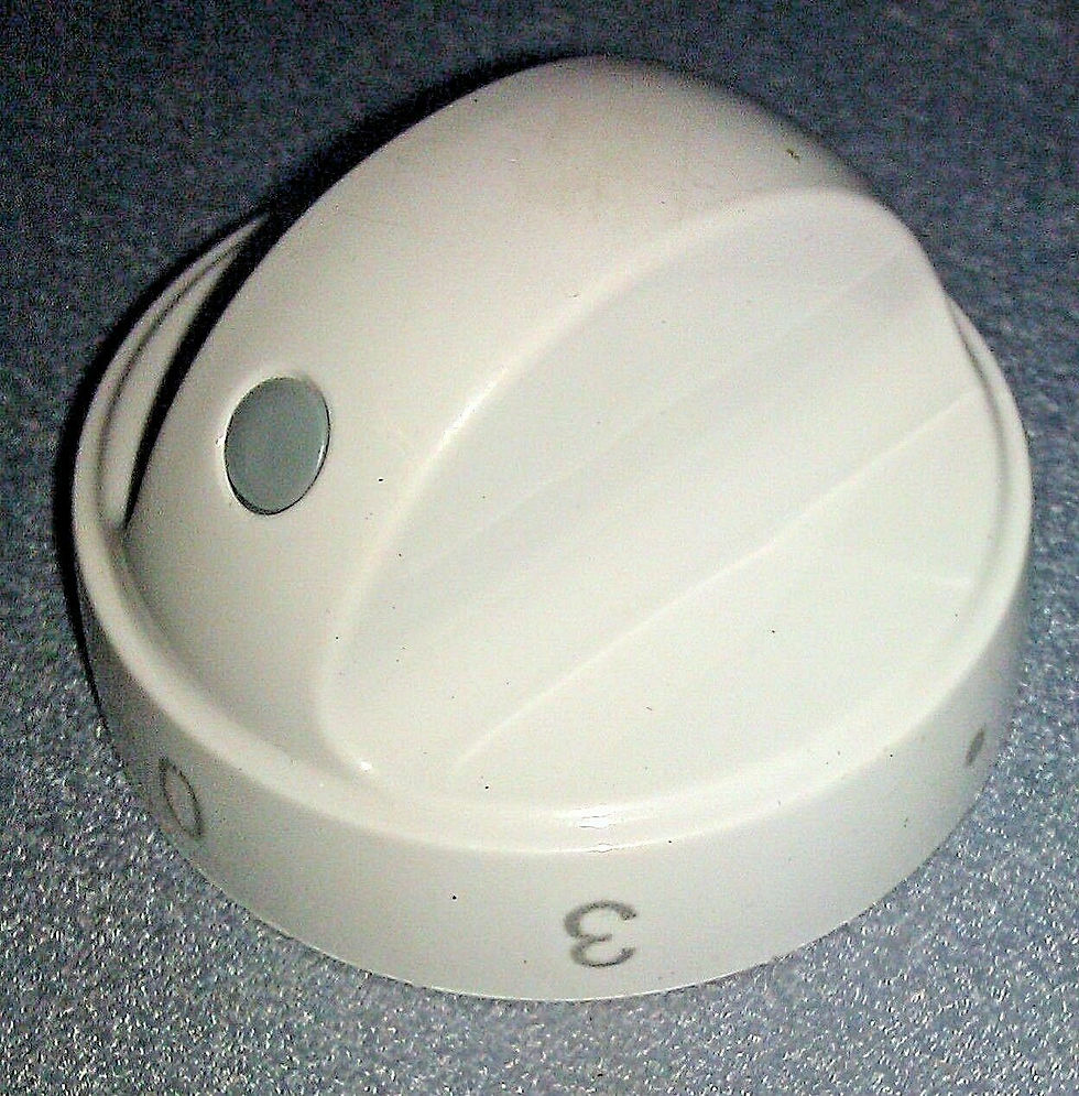 CURRYS CFSEWH17 COOKER HOTPLATE CONTROL KNOB white GENUINE (CFSE17.15)