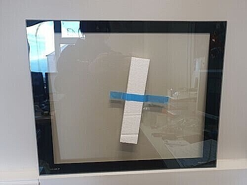 ELECTRIQ EQDO1STEEL EQDO1BLACK OVEN BOTTOM DOOR INNER GLASS 520x430mm (EQD1S.29)