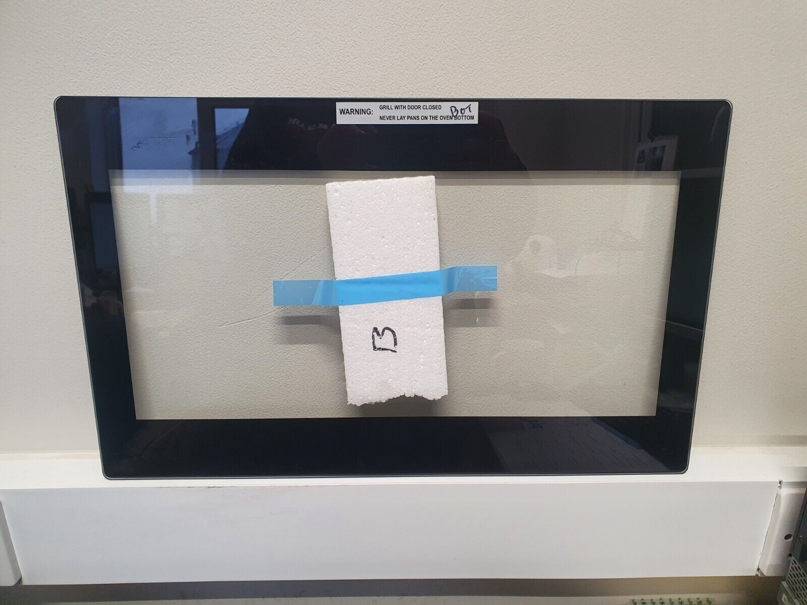 ELECTRIQ EQBUDOSS OVEN BOTTOM DOOR INNER GLASS 485MM x 300MM (EQBUS.24)