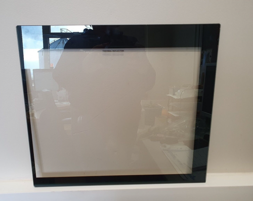 ELECTRIQ EQEC50B3 COOKER OVEN DOOR INNER GLASS 410x360mm (EQ53.19)