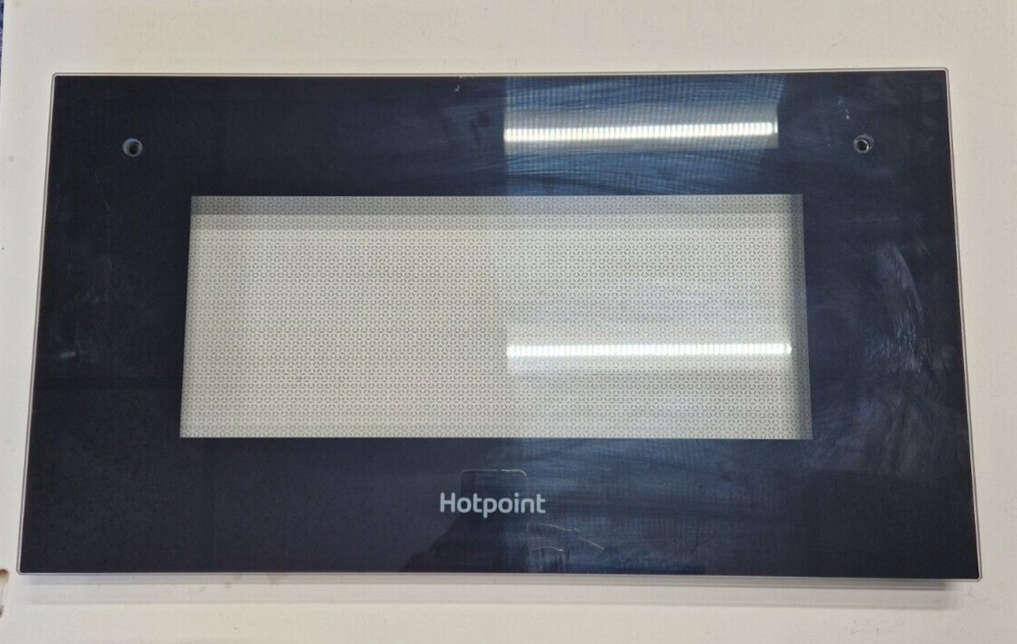 HOTPOINT HD5V92KCB TOP OVEN DOOR OUTER GLASS GENUINE (HD5.01)