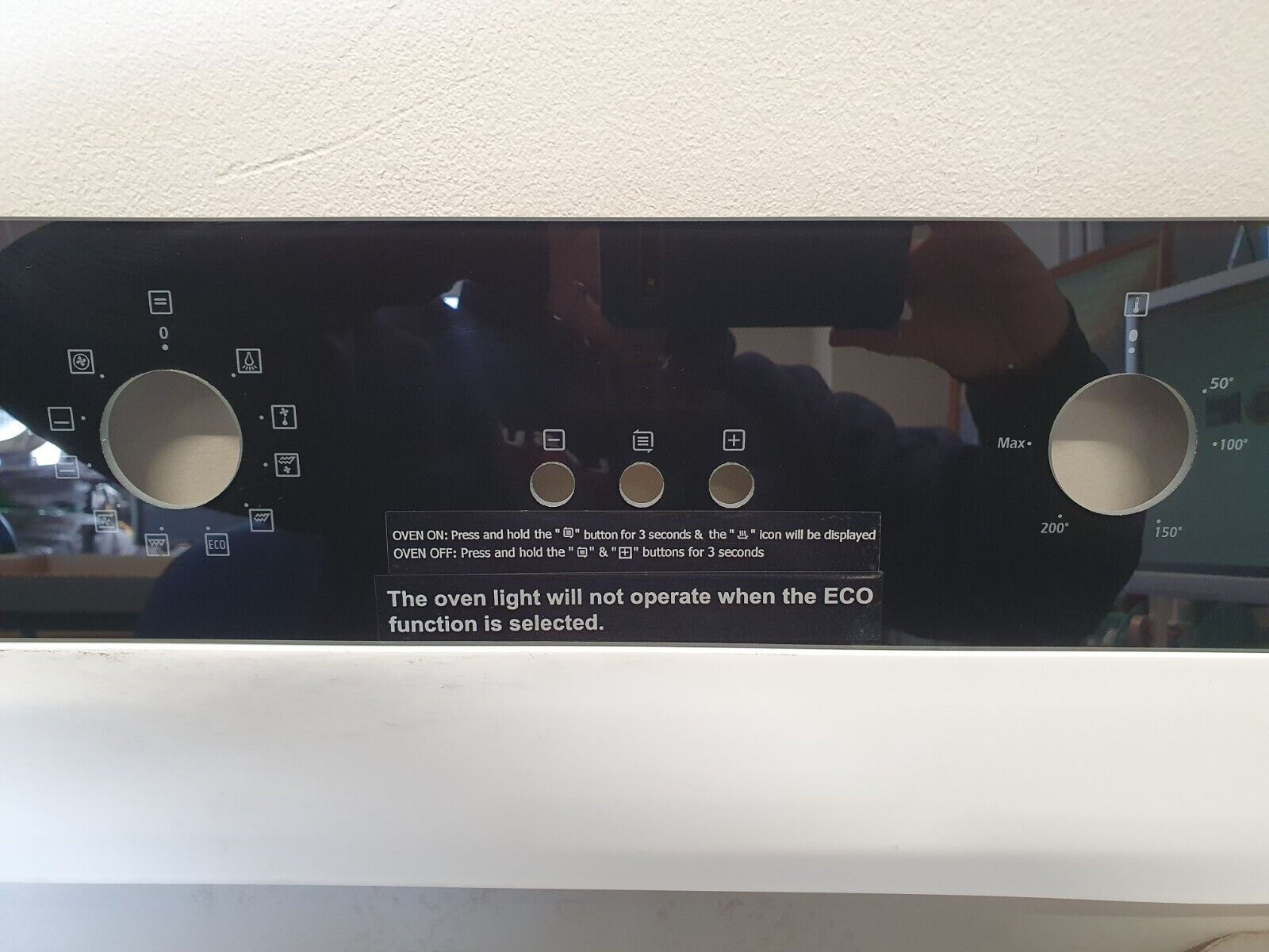 RUSSELL HOBBS RHEO6501B OVEN CONTROL PANEL FASICA GLASS BLACK GENUINE (RHE.01)