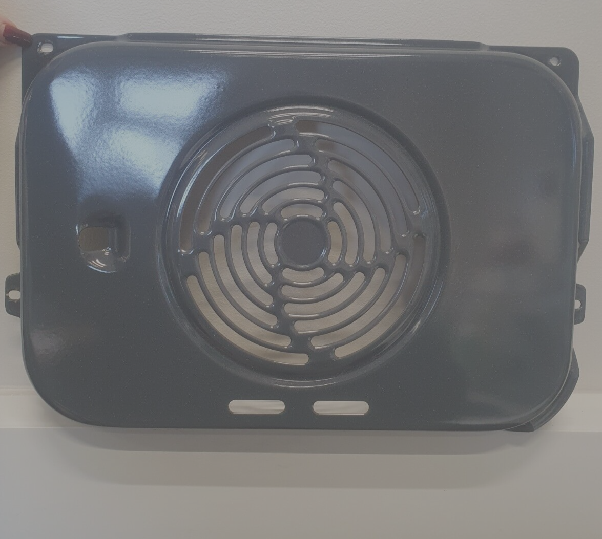 INDESIT IFW6330BLUK IFW6330IX OVEN REAR FAN ELEMENT COVER grey (IFWBL.16)