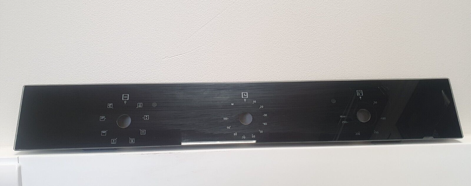 copy of ELECTRIQ EQBIOLG1 OVEN BLACK GLASS CONTROL PANEL FASCIA (EQLG.25XX)