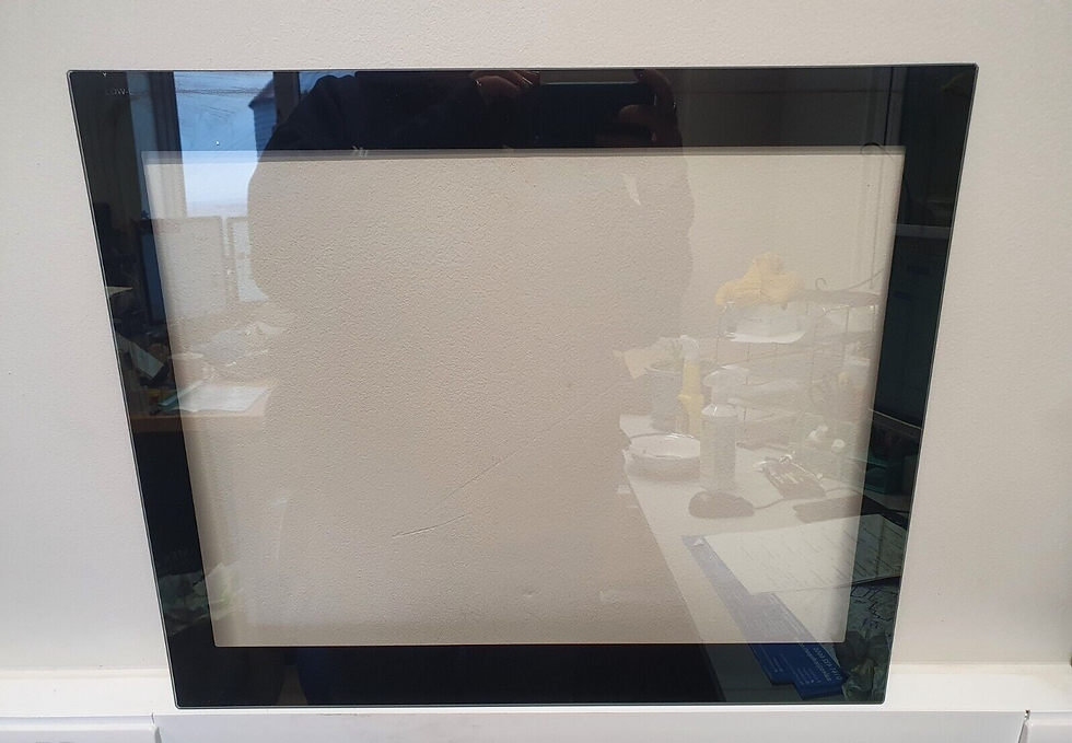 BEKO BXIF35300X OVEN INNER DOOR GLASS 520mm x 435mm GENUINE (BX35.111)