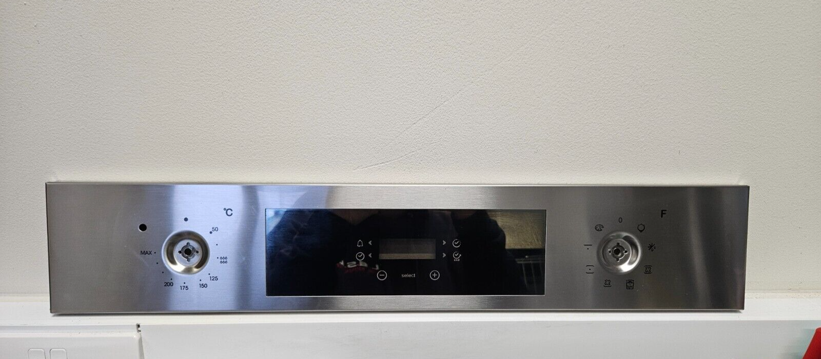 CANDY FCP615X/E OVEN CONTROL PANEL FASCIA STAINLESS STEEL Genuine (F615.09X)