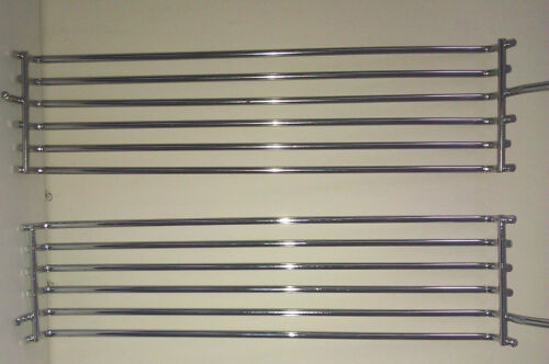 INDESIT ID60G2W COOKER etc, TOP OVEN SHELF SUPPORTS, pair (ID60G.48) - GENUINE