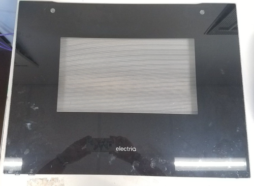 ELECTRIQ EQOVENM4 OVEN DOOR OUTER GLASS with contactor strip (EQM4.50)