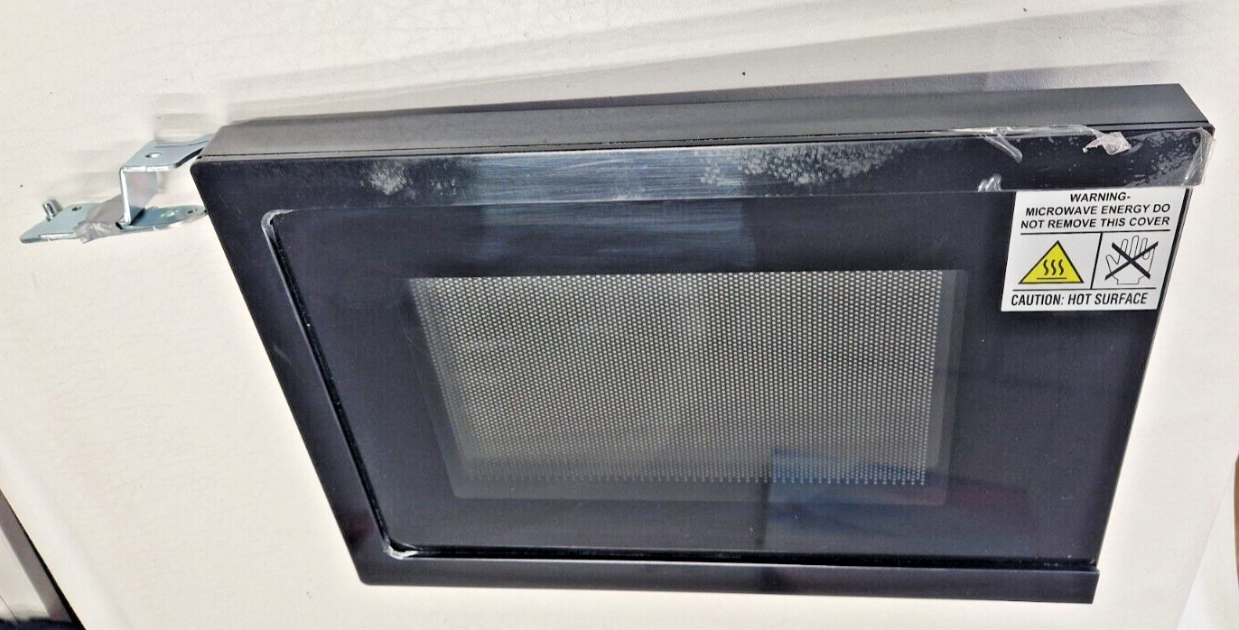 ELECTRIQ EIQMOGBI20BLACK MICROWAVE COMPLETE DOOR ASSEMBLY WITH HINGES (EMBI.21)