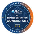 AIDIVE AI Transformation Consultant training badge