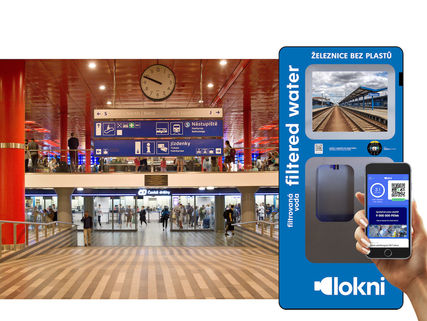 Železnice bez plastů: Správa železnic začíná instalovat automaty na filtrovanou vodu