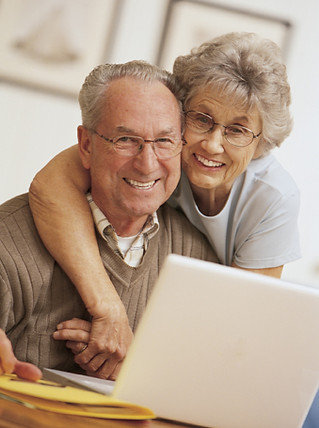 Happy Elderly Couple.