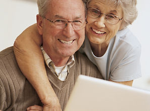 Happy Gadzee Elderly Couple.