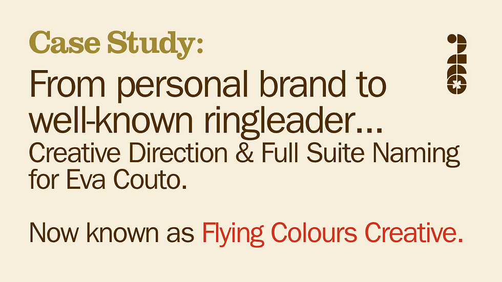 Case Study: Brand Naming Flying Colours Creative
