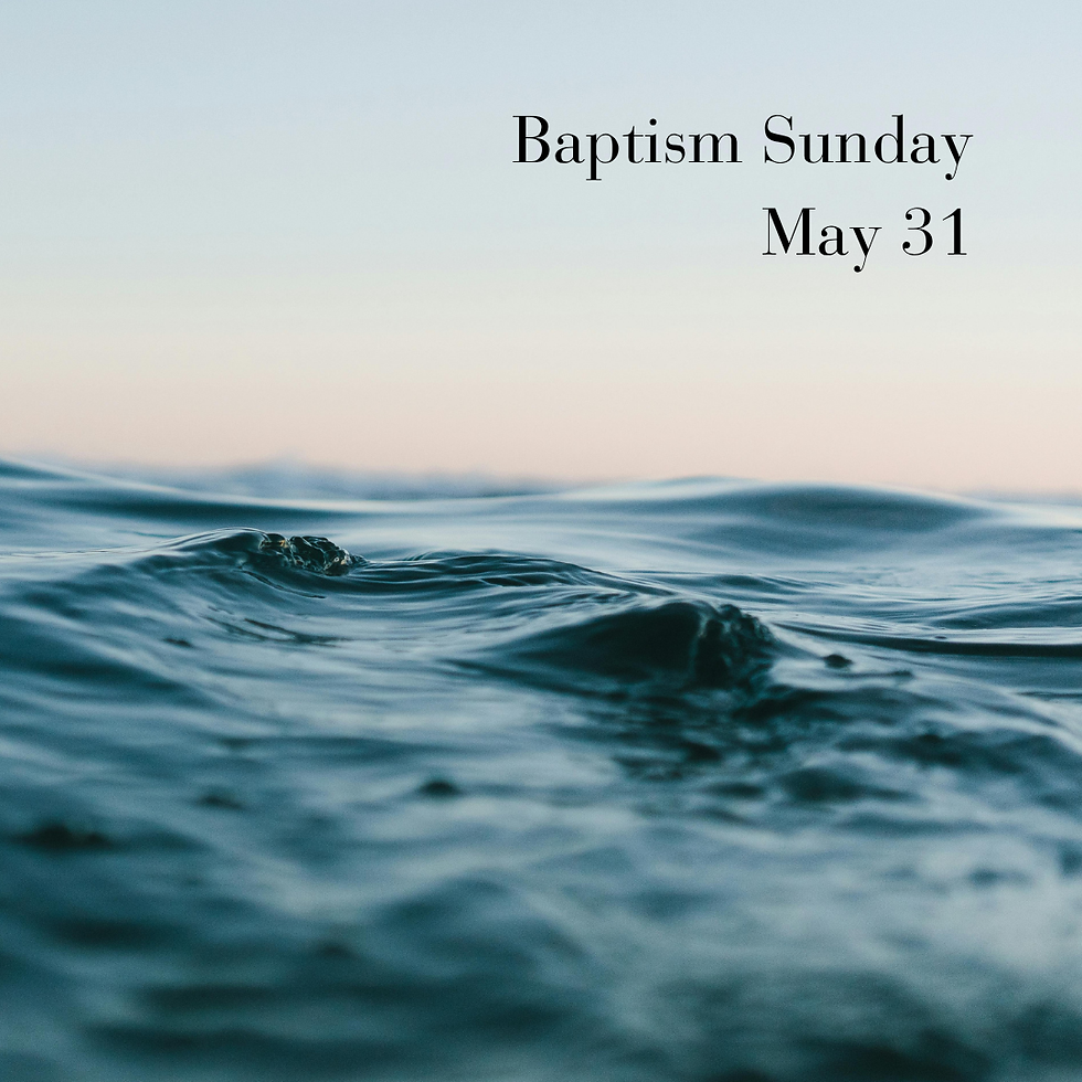 Baptism Sunday