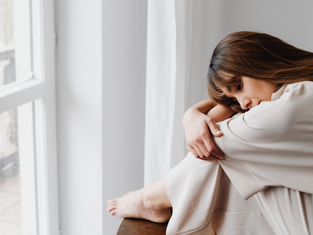 woman with unresolved trauma