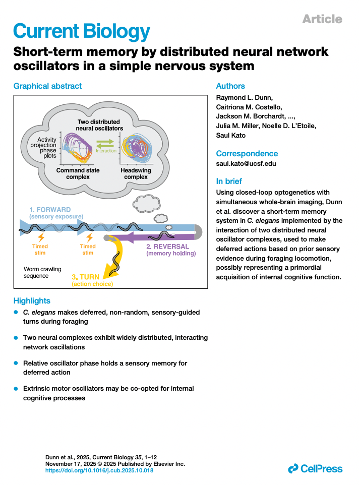 Our paper on short-term memory in worms is out