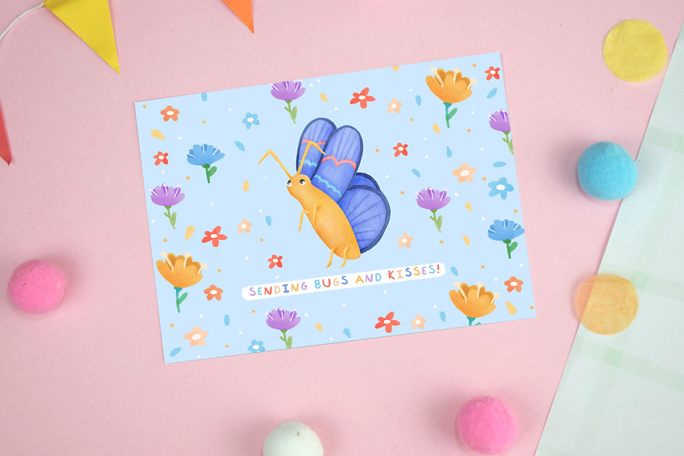 Thumbnail: Sending Bugs and Kisses Postcard