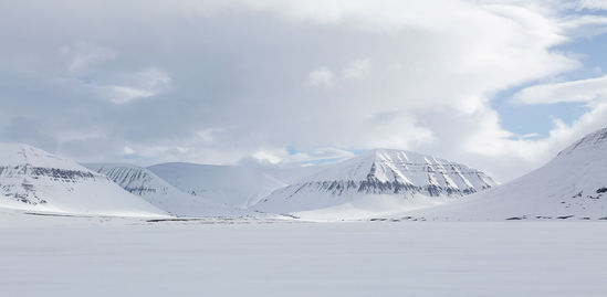 Huippuvuoret, Svalbard, winter, view, snow, talvi, lumi, vuoret
