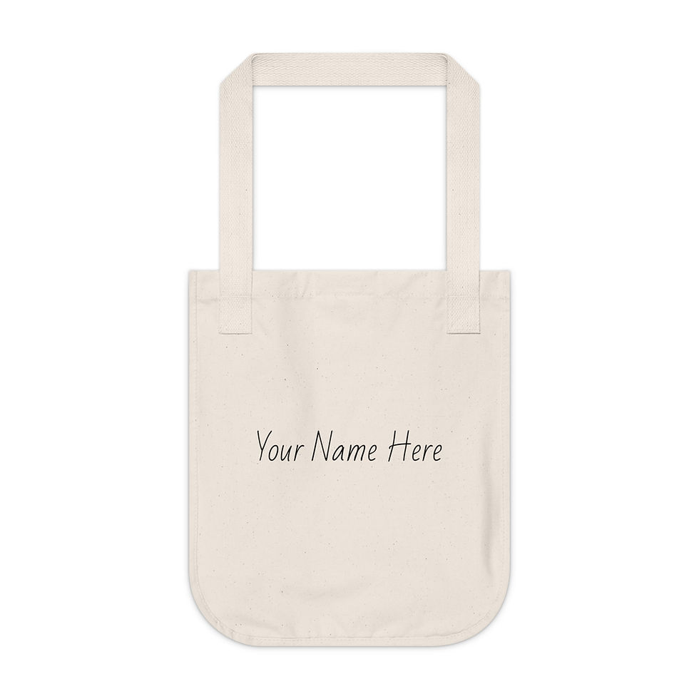 Personalized Creative Design Organic Canvas Tote Bag