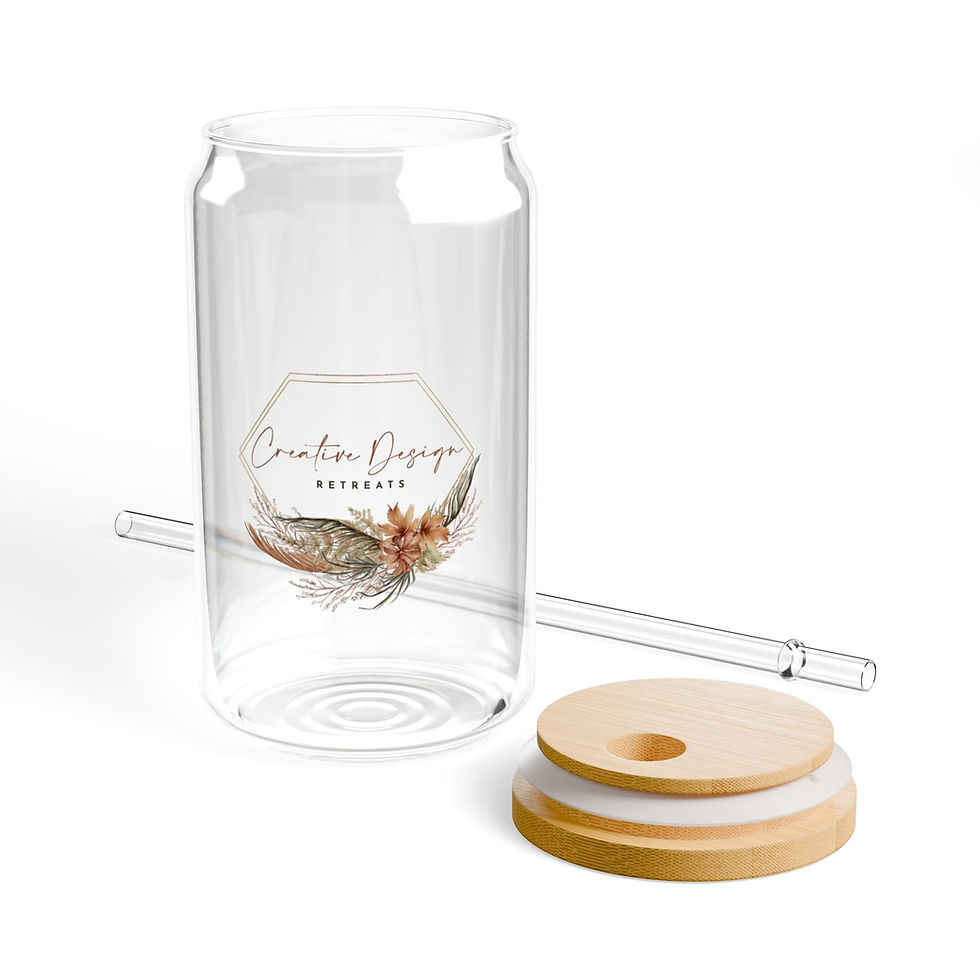 Thumbnail: Bamboo Lid Sipper 16oz Glass