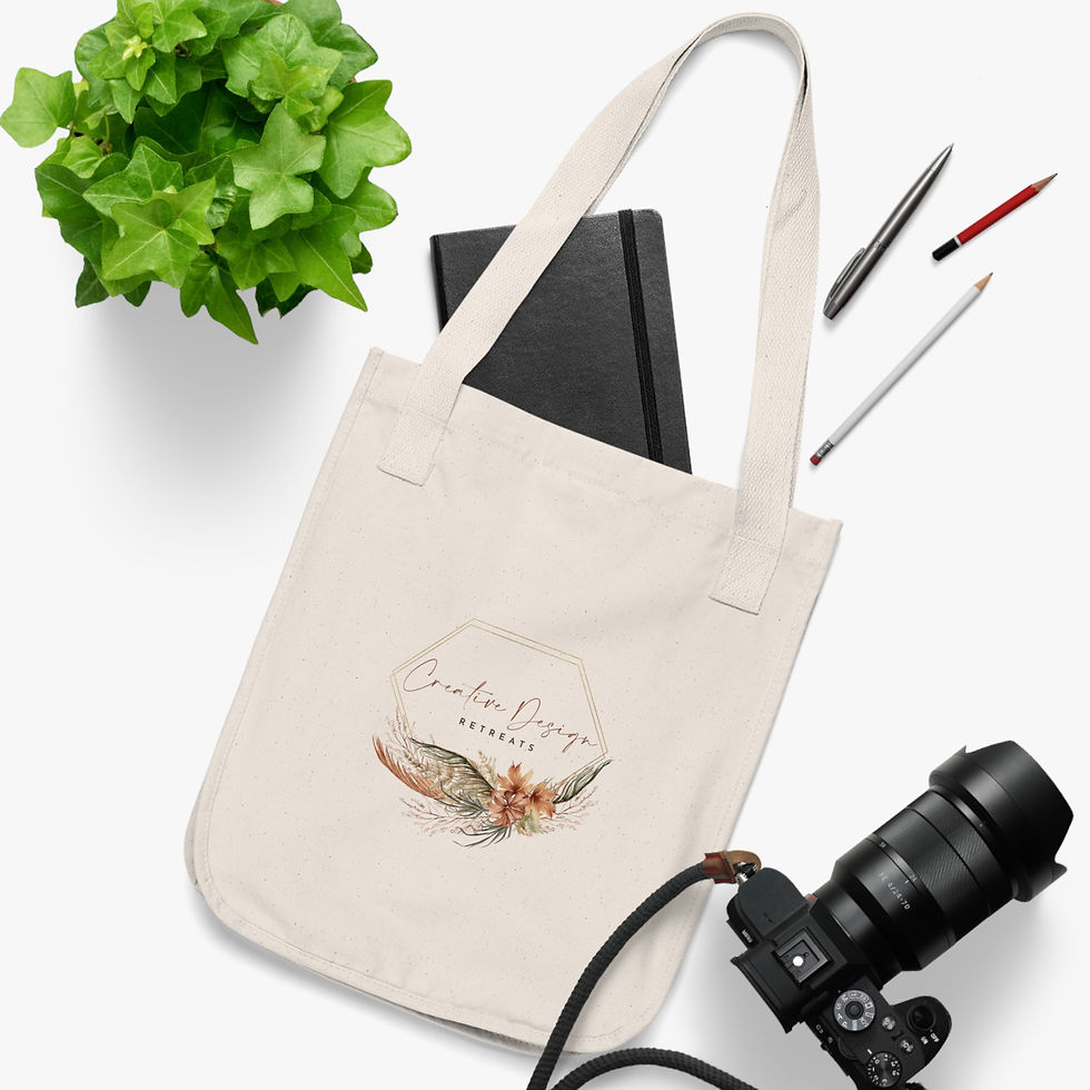 Thumbnail: Creative Design Organic Canvas Tote Bag 