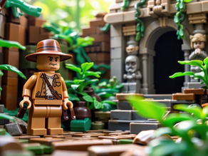 Temple Trails: An Indiana Jones–Inspired LEGO miniature that Turns a Jungle into a Story