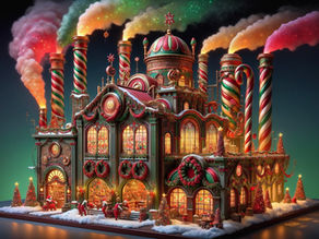 Enchantment at the North Pole: Victor Horta Inspired Christmas Candy Factory