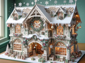 Frost & Filigree: A Paper-Art Miniature Santa’s Workshop