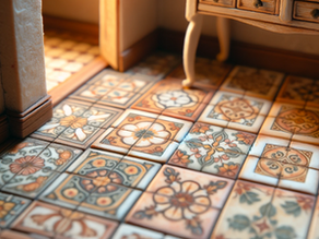 French Country Elegance in Miniature: The Art of Mosaic Tile Flooring