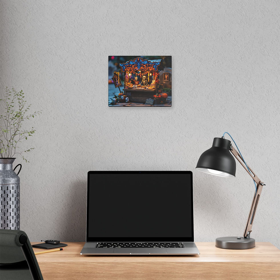 Thumbnail: Día de los Muertos La Puerta de Pan y Recuerdos Miniature Canvas Print